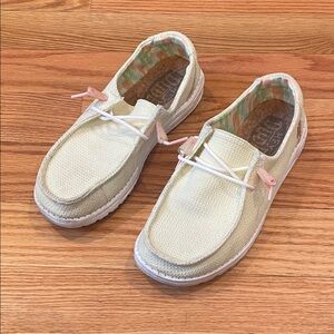 Hey Dude Women's Light Yellow Shoes